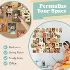 Artivo Wall Collage Kit Aesthetic Pictures, Cottagecore Wall Collage Kit, Bedroom Decor for Teen Girls, Nature Boho Collage Kit for Wall Aesthetic Posters, 50 Set 4x6 inch, Photo Collection