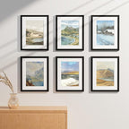 Vittanly 11x14 Picture Frames Set of 9, Shatter Resistant Plexiglass, Display 8x10 Pictures with Mat or 11x14 without Mat, Photo Frames for Wall or Tabletop, Engineered Wood, Black