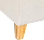 Joveco Storage Ottoman Bench, 51" Rectangle Long Bench, for Bedroom, End Foot of Bed, Living Room, Entryway, Beige