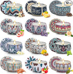 Candles Gifts for Women, 12 Pack Candles for Home Scented, 30 Oz Soy Wax Candle Gifts Sets, 240H Burning Candle for Scented, Ideal for Birthday, Valentine's Day, Mother's Day