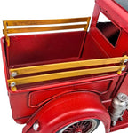 YCHTEWY-Iron Classic Red Truck Pick-up Model Collectible Vehicle Decoration, Metal Truck Christmas Decor ，Unique Blend of Vintage, Rustic, Farmhouse Truck Decor for Table Top Decor. (B)…