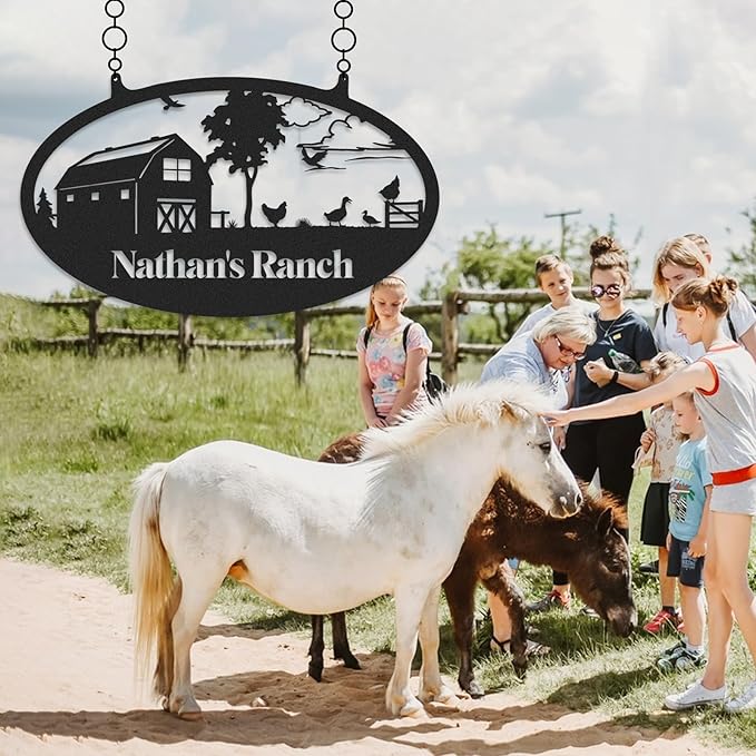 Personalized Metal Farm Signs, Custom Rustic Ranch Decor, Farmhouse Outdoor Decor, Custom Last Name Sign, Large Metal Wall Art, Outdoor Barn Sign, Family Farm Sign, Farmer Ranch Gifts
