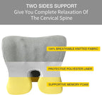 HOMBYS Memory Foam Neck Support for Office Chair, Supportive Headrest Pillow for Neck Pressure Relief Improved Posture for Working Chair, Car, Sofa, Plane and Travel