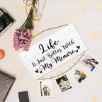 Memere Gifts Picture Frame Photo Holder for Wall, Birthday Gifts for Memaw Grandma, Thank You Grandmother Mawmaw Gift from Grandchildren Grandkids Hanging Photo Display