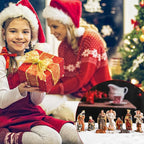 Nativity Scene Indoor 3.2 Inch 10 PCS Christmas Village Little People Nativity Collectible Bulidings Christmas Village Set Xmas Holiday Decorations Figures