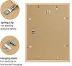 upsimples 12x16 Frame, Natural Solid Wood Picture Frames, Display 8.5x11 with Mat or 12 x 16 Without, Vertical & Horizontal Wall Hanging, 1 Pack, Natural