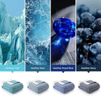 Snuggle Sac Teal Blue Oversized Throw Blankets,Super Soft Warm Cozy Throw Blankets for Couch, Knit Fuzzy Plush Blanket, Heather Teal, 50x70 inches