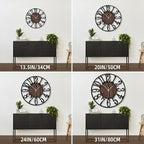 Large Wall Clock for Living Room Decor, 32 Inch Non Ticking Silent, Battery Operated Modern Vintage Oversized Wall Clock for Bedroom Kitchen