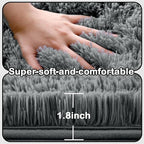 Large Rug for Living Room 10x12: Area Rug 10x12 Grey Rugs for Living Room - Shag Rug 10x12 Soft Plush Fuzzy Modern Indoor Shaggy Carpet for Bedroom.