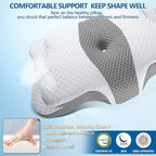 Pain Relief Cervical Pillow for Neck and Shoulder Support,Hollow Design Cervical Memory Foam Pillows, Orthopedic Ergonomic Neck Pillow,Contour Bed Pillow for Side,Back,Stomach Sleeper…