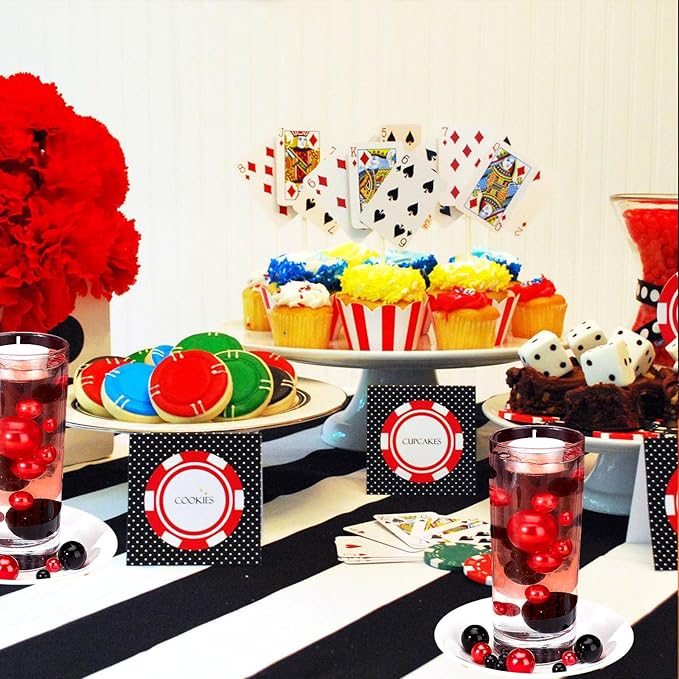 Black Red Vase Filler | 150PCS Pearls Bead for Centerpieces Vases | 8/14/20 mm No Hole Beads, Fake Pearls for Wedding Birthday Theme Party Table Centerpieces Decor