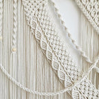 Achart Macrame Wall Hanging Large- Boho Wall Decor- large wall art- Wall Decor Living Room- Macrame Tapestry Boho Decor for Bedroom (Triangle)