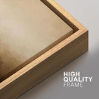 SIGNFORD Framed Canvas Print Wall Art Set Minimalist Gradient Brown Abstract Neutral Illustration Modern Art Decorative Nordic Nature for Living Room, Bedroom, Office - 24"x36"x2 Natural