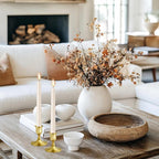 Vintage Brass Gold Taper Candle Holders, Set of 2, Metal Taper Candlestick Holder for Dinner Room Table Centerpiece, Wedding Reception, Festive,Mantel Decoration, Home Decor (Brass Gold, Set of 2)