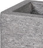 24 Inch Rectangular Concrete Planter,Durable All-Weather Use with Drainage Holes,Large Rectangular Planter for Outdoor Indoor Plants