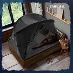 Bed Tent Canopy Queen, Blackout Portable Sleep Tent Easy Setup, Breathable Mesh, Privacy Curtains for Adults, Ideal for Indoor