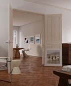 HAUS AND HUES Solid Oak Wood 20”x20” Picture Frames Matted to 16”x16” Set of 4 - White Picture Frames 20x20, 20x20 Square Frames, White Wood Picture Frames with Mat, Square Frames 20 x 20