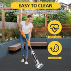 Marine Carpet,5 FT x 10 FT Black Indoor Outdoor Carpet 0.2" Thick Boat Carpet with Water-Proof TPE Backing, Non-Slide Outdoor Marine Carpet Roll for Home, Patio, Porch, Deck