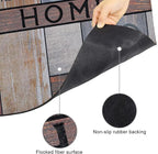 CHICHIC Welcome Door Mat 18x 30 Inch Front Doormat Outdoors for Home Entrance Outdoors Mat for Outside Entry Way Doormat Entry Rugs, Heavy Duty Non Slip Rubber Back Low Profile, Heart