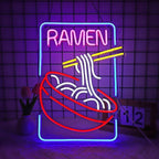 Neon Sign, Ramen Neon Signs for Wall Decor Neon LED Signs Room Neon Light Up Signs Home Decor for Business Restaurant Bedroom Club Party Bars Shop Decoration USB Operated