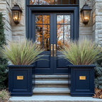 Fake Grass Artificial Grass Greenery Stems Fall Flowers Artificial Shrubs Wheat Grass Greenery Home Decor Artificial Plants Ornamental Grass Outdoor Fake Grass Leaves(24pcs) Purple-Green