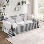 Couch Cover Boho for Dogs Washable Grey Couch Covers for 2 Cushion Couch, Chenille Sectional Couch Covers L Shape Sofa Cover, Furniture Protector for Kids, Pets, Grey 71" X150"