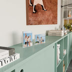 5x7 Acrylic Picture Frame 3 Pack, 20mm Thick Magnetic Double Sided Display 20% Thicker- Frameless Clear Transparent Photo Frame for Desktop/Tabletop, Self Standing with Microfiber Cloth