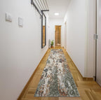 Keen Home Design Area Rugs - 2x14 Non-Shedding, Abstract Rugs for Kitchen, Living Room, Bedroom, Dining Room, Entryway - Size: 2'8" x 14', Multi