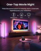 SwitchBot Smart RGBICWW App-Controlled Floor Lamp with Matter, Warm & Cool White, Alexa-Compatible Lamp, Works with Apple Home, Google Home – 1200lm Music Sync, Lamp for Living Room for Bedroom