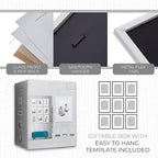 Sheffield Home 9 Piece Gallery Wall Frame Set, 11x14 Inch, White