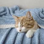 MIULEE Super Soft Throw Blanket for Couch, Blue Cozy Fluffy Warm Blankets Knit Throw Blankets for Sofa, Bed, Chair, Living Room, Camping, Picnic, 50 x 60 inch