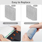 10Pcs Joymoop Mop Replacement Pads, 13 * 4.9'' Universal Mop Pads Mop Head Refills Washable Wet Mop, Compatible with Most 11-13” Size Mops，
