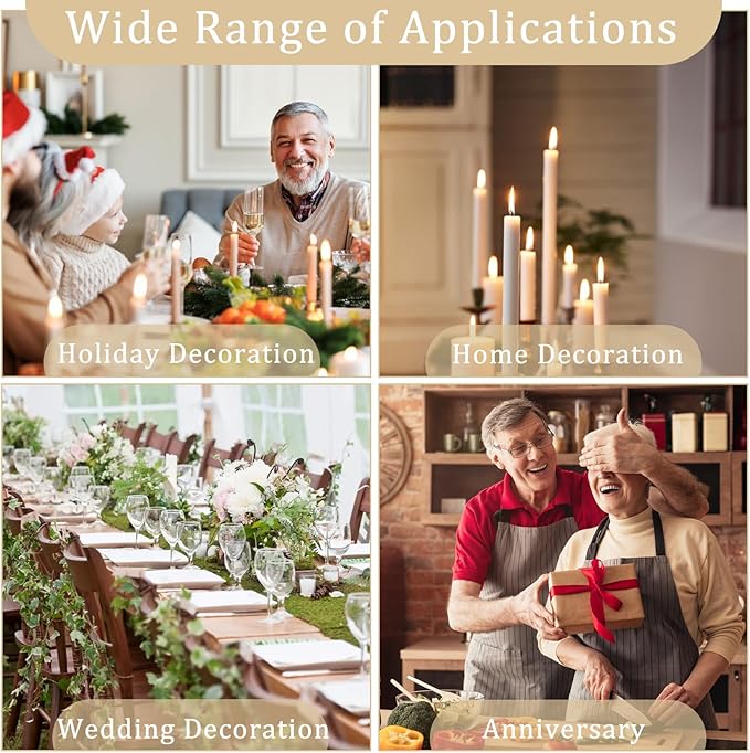 Vintage Brass Gold Taper Candle Holders Set of 6, Metal Candlestick Holders Elegant Handcrafted Décor for Weddings, Dining & Meditation,Table Centerpiece, Party, Christmas Decoration or Home Decor