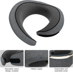 Travel Neck Pillow, Memory Foam Airplane Travel Pillow, 360-degree Comfort and Breathability, U-Shaped Pillow Storage