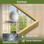 FARMER 22x30 Inch Gold Bathroom Mirror, Rectangle Wall Mounted Mirror, Vanity Mirror, Brushed Square Mirror, Framed Bathroom Mirror for Bedrooms, Entryways, Living Rooms, Horizontal/Vertical