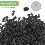 2.5lbs Lava Rocks for Plants, 1/5 Inch Black Gravel for Succulent, Cactus, Bonsai Tree, Pure Volcanic Rocks, Top-Dressing, Good Drainage
