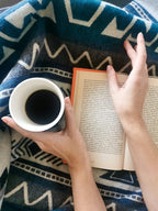 Off the Grid Inca Aztec Throw Blanket | Southwest Indian Navajo Boho Style | Native Woven Western Cover for Camping, Bedding, Couch