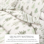 Great Bay Home 2-Piece Reversible Forest Cabin Bedspread Twin/Twin XL Quilt. All-Season, Comfortable, Soft Quilt Set - Truckee