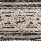 REDEARTH · Tufted Pouf Ottoman with Filler Textured Storage Cube Bean Bag Pouffe Footrest for Living Room, Bedroom, Nursery, Kidsroom; 100% Cotton (17.5"X17.5"X17.5", Diamond Virgule)