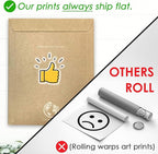 DREAM BIG PRINTABLES Woodland Animals Nursery Wall Art Prints (Set of 6) - Unframed - 11x14s | Farmhouse Boho Art - Great Baby Shower Gift - Unisex for Boys and Girls - Kids Bedroom Wall Art