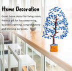 Lapis Lazuli Crystal Tree of Life Healing Crystals Spiritual Blue Shelf Decorations & Crystal Decor Feng Shui Table Decor Gifts for Men Dad & Boyfriend or Perfect Housewarming Home Accents Decor Gift