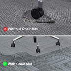 Heavy Duty Chair Mat for Carpet,36"x48",2.2mm,Office Floor Mat for Carpeted Floors,Under Desk Mat for Low Pile Carpet,Mat for Office Chair on Carpet
