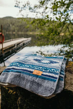Inca Aztec Throw, Queen, King Blanket | Southwest Indian Navajo Boho Style | Native Cover for Camping, Bedding, Couch, Vanlife | Faux Alpaca, Lightweight, Hypoallergenic (Condor Gray, Queen)