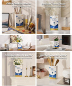 Bible Blessings Summer Flower Vase - Modern Ceramic Book-Shaped Vase for Flowers - Christian Desk Decor for Prayer Room, Dining Table, Coffee Table, Entryway Console, Religious Gifts(Blue Summer, XL)