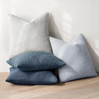 MIULEE Pack of 4 Decorative Textured Boucle Christmas Throw Pillow Covers 20x20 Inch Neutral Blue Accent Solid Pillow Cases Couch Cushion Covers for Modern Farmhouse Boho Bed Livingroom Home Decor