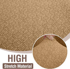 HDCAXKJ Sectional Couch Cover L Shape Stretch Sofa Covers Washable Jacquard Corner Couch Slipcover Non Slip Sectional Slip Cover U Shaped Furniture Protector for Pets Dogs (Apricot, Medium)