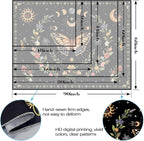 Lunerfex Boho Butterfly Tapestry Flower Moon Wall Tapestry, Moon Phases Tapestries for Bedroom Cute Tapestries Wall Hanging for Bedroom Living Room Decor Butterfly-1 60"x80"