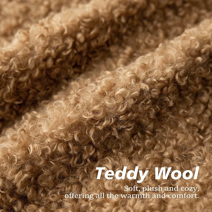 Foindtower 2 Pieces 16x16 Inch Bronze, Faux Fur Throw Pillow Cover Accent Sherpa Pillow Fuzzy Soft Pillowcases Sheepskin Decorative Fleece Cushion Case for Bed Couch Living Room