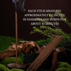 Sandalwood Incense Sticks – Handmade Natural Incense Sticks for Air Purification, Meditation, Focus, Work and Stress Relief Gifts