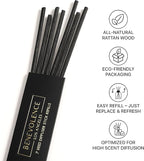 Benevolence LA Reed Diffuser Sticks - 3 Pack of 7 Natural Rattan Sticks per Pouch – Home Fragrance Refill, Eco-Friendly Reed Replacement for Essential Oil Diffusers
